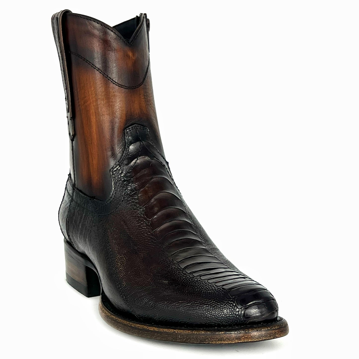 EMMA DARK BROWN PATA DE AVESTRUZ