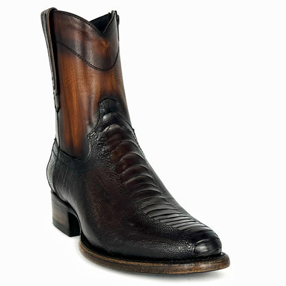 EMMA DARK BROWN PATA DE AVESTRUZ