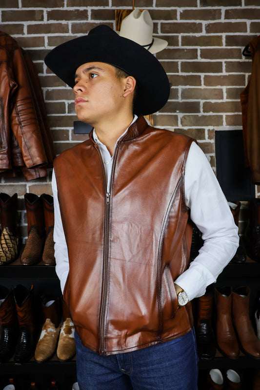 CHALECO BROWN BORREGO PELIBUEY