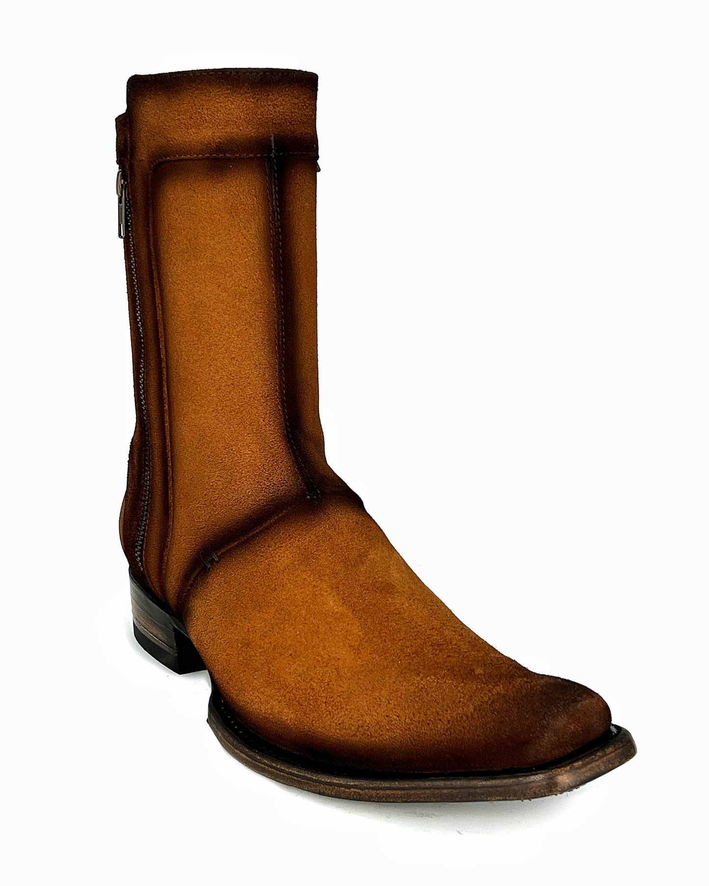 CARLO BROWN PITON BOOTS 