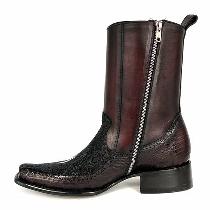 VINO FLORETA MANTARRAYA Y LIZARD BOOTS