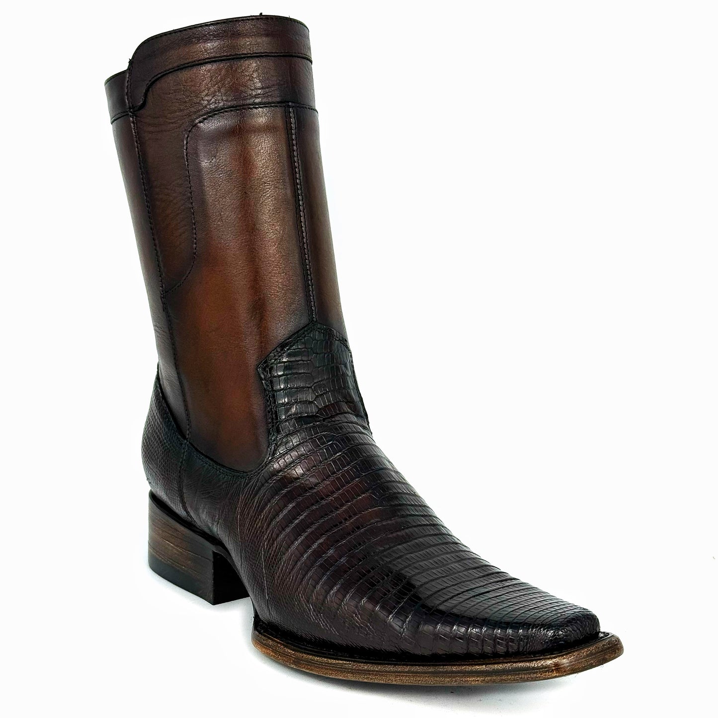 EMMA BROWN LIZARD BOOTS 