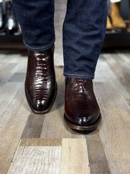 EMMA DARK BROWN PATA DE AVESTRUZ