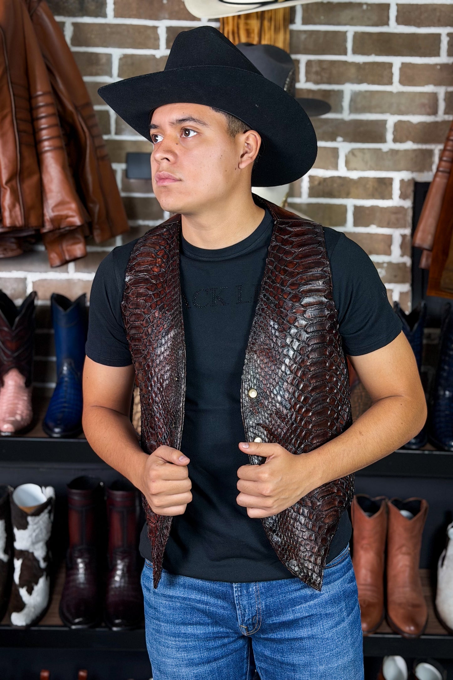 CHALECO BROWN COWBOY PITÓN