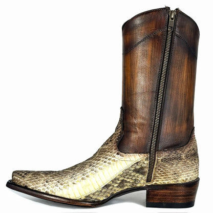 EMMA BROWN PITON BOOTS 