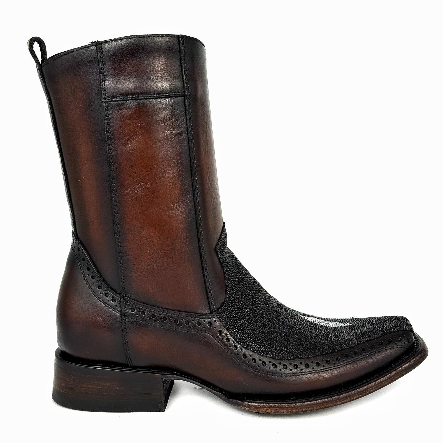 DARK BROWN FLORETA MANTARRAYA BOOTS DUBAI
