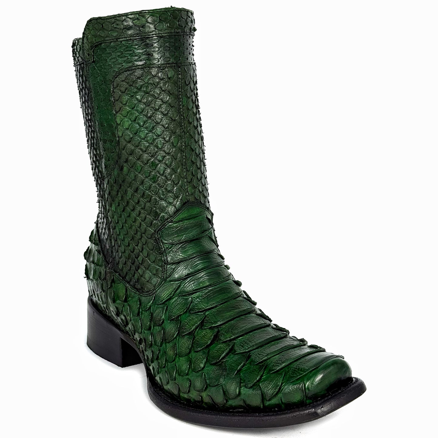 CHRISTIAN FULL PITON GREEN BOOTS DUBAI