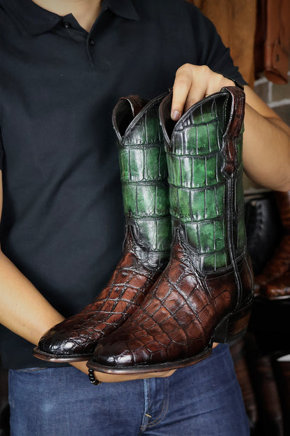 COWBOY CAFE VERDE FULL ALLIGATOR FRANCESA