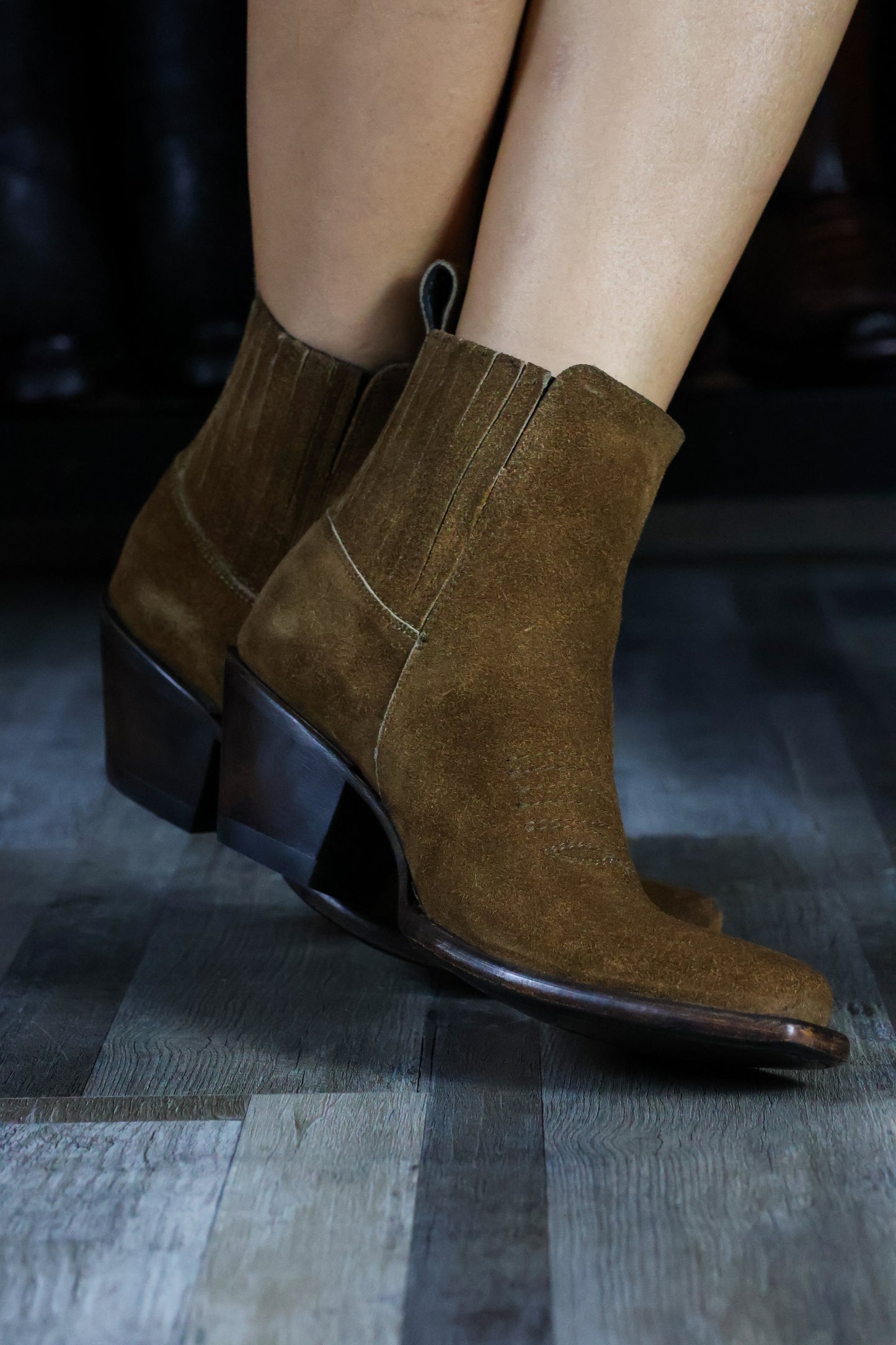 EMMA BROWN PITON BOOTS 