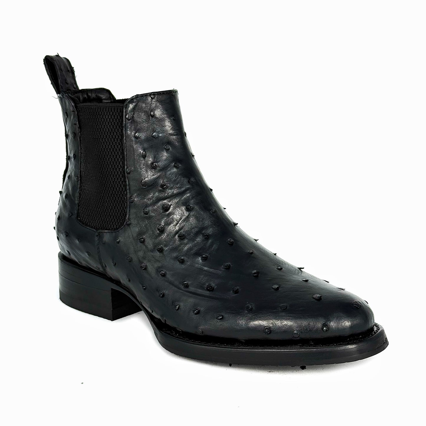 CHELSEA BLACK AVESTRUZ OVAL