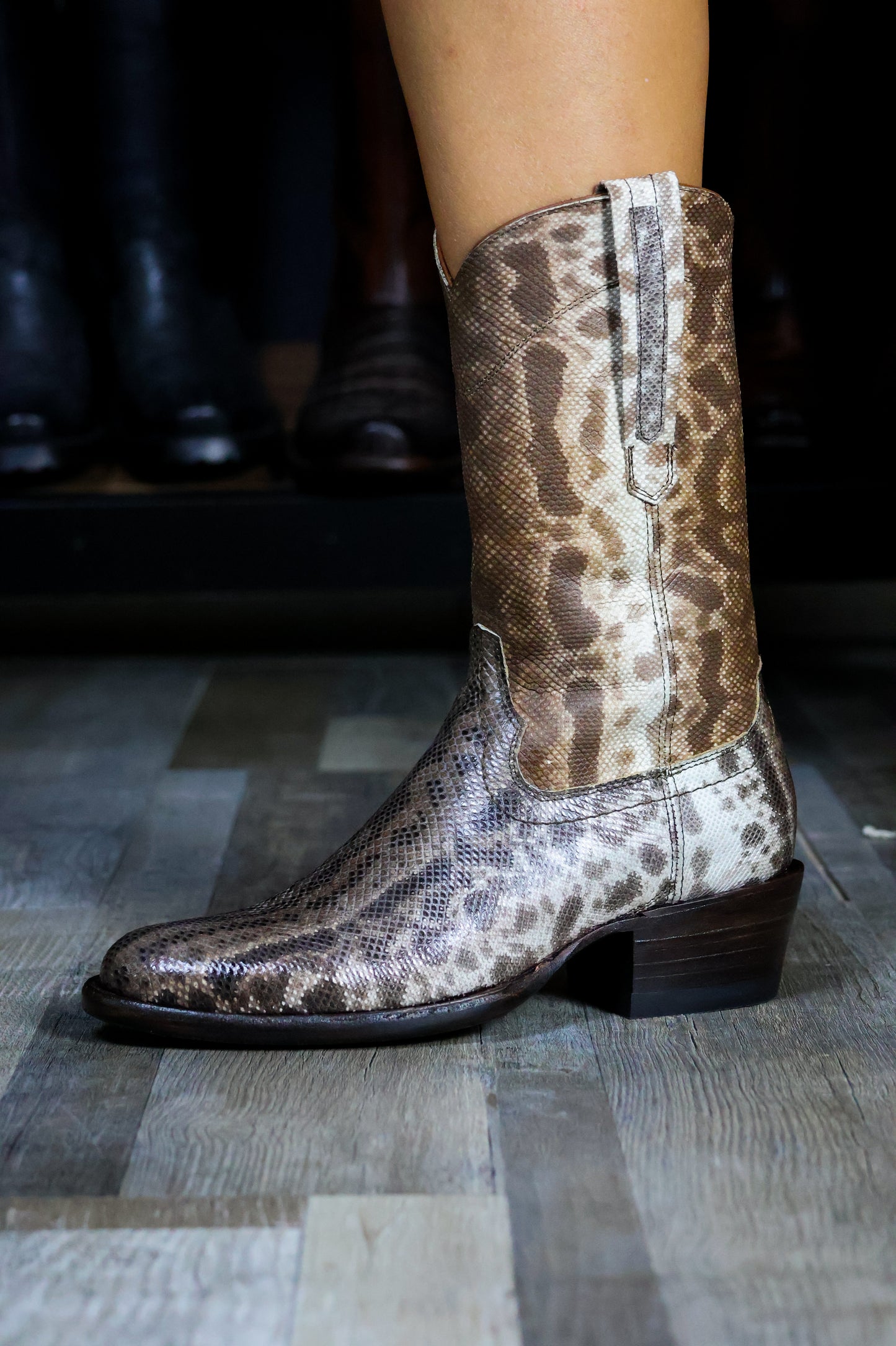 EMMA BROWN PITON BOOTS 