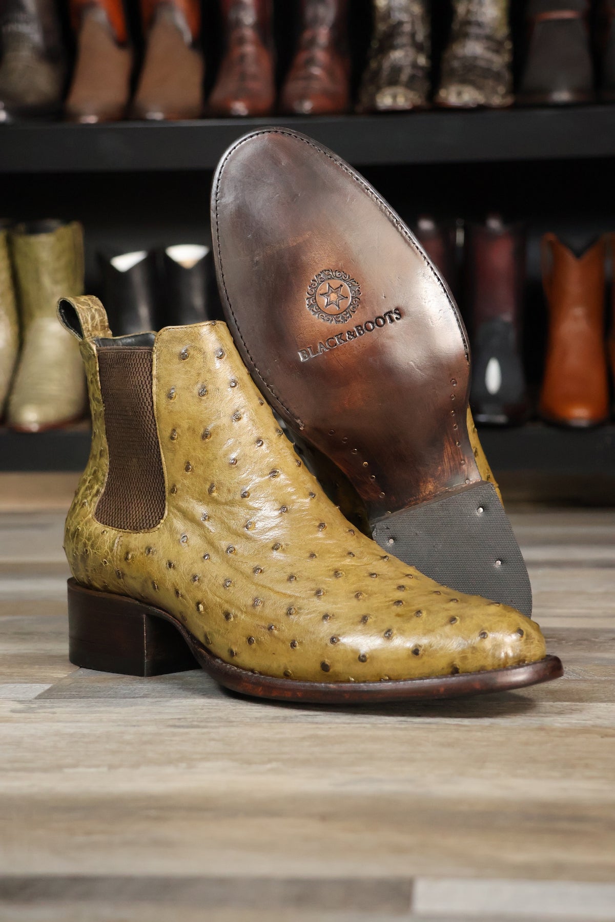CHELSEA VERDE AVESTRUZ OVAL