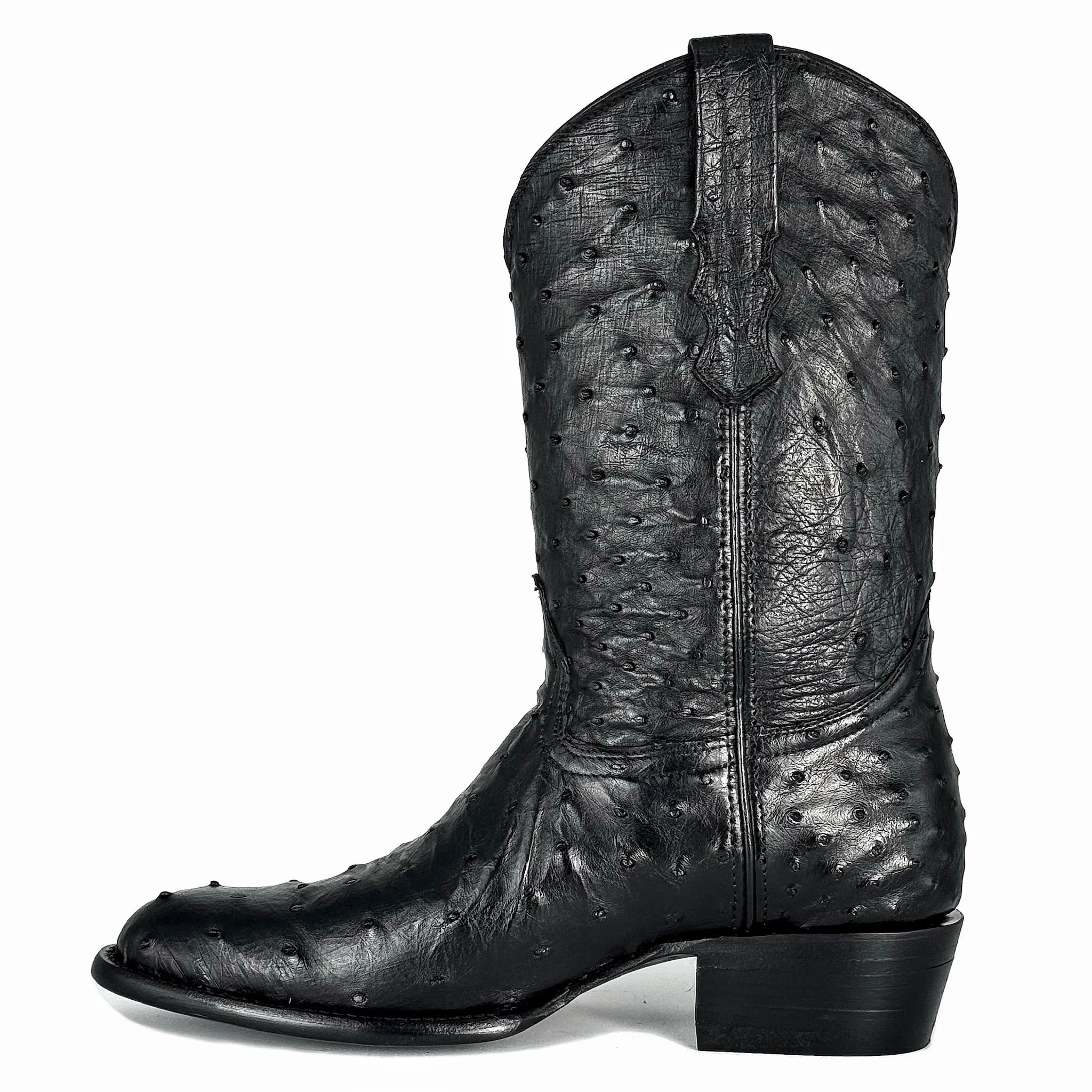 COWBOY NEGRO FULL AVESTRUZ OVAL