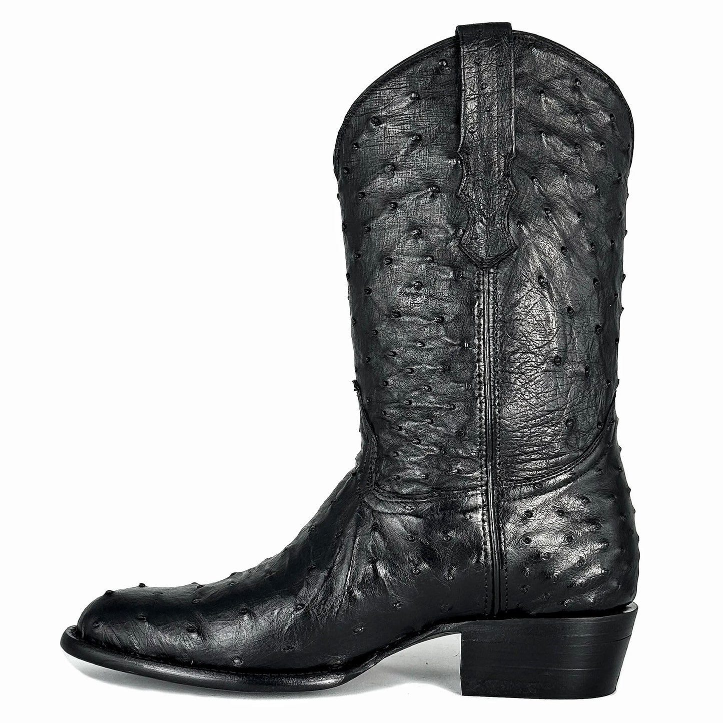 COWBOY NEGRO FULL AVESTRUZ OVAL