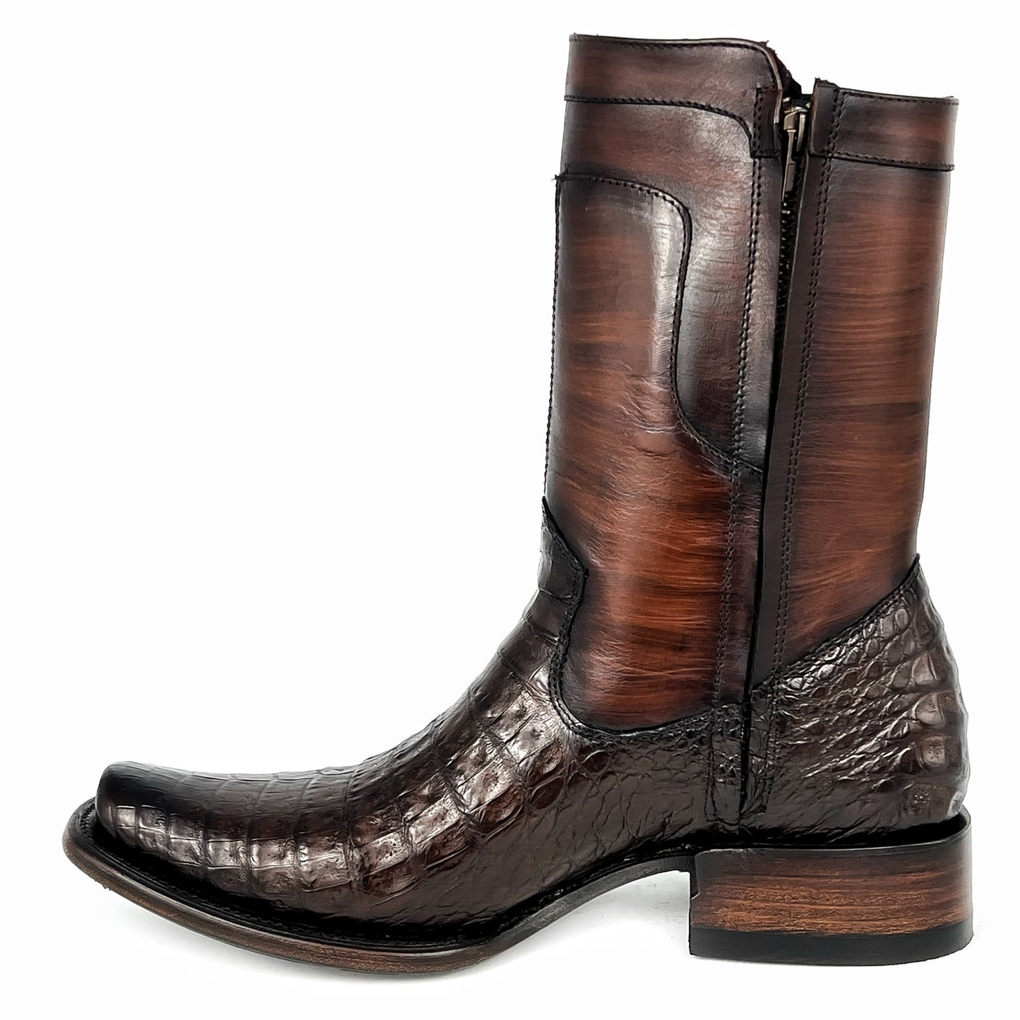 CHRISTIAN BROWN CROCODRILO BOOTS