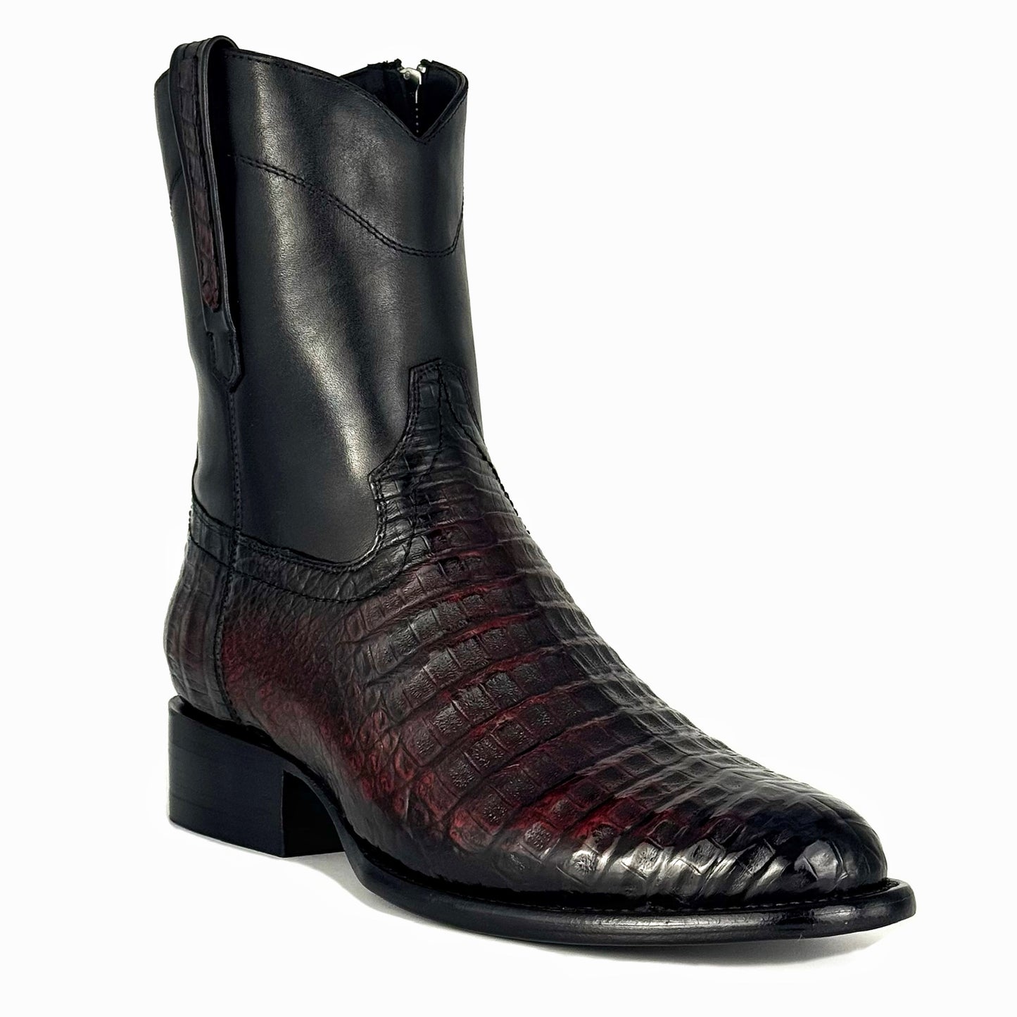 EMMA RED BLACK COCODRILO FUSCUS OVAL