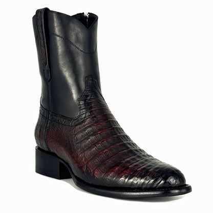 EMMA RED BLACK COCODRILO FUSCUS OVAL