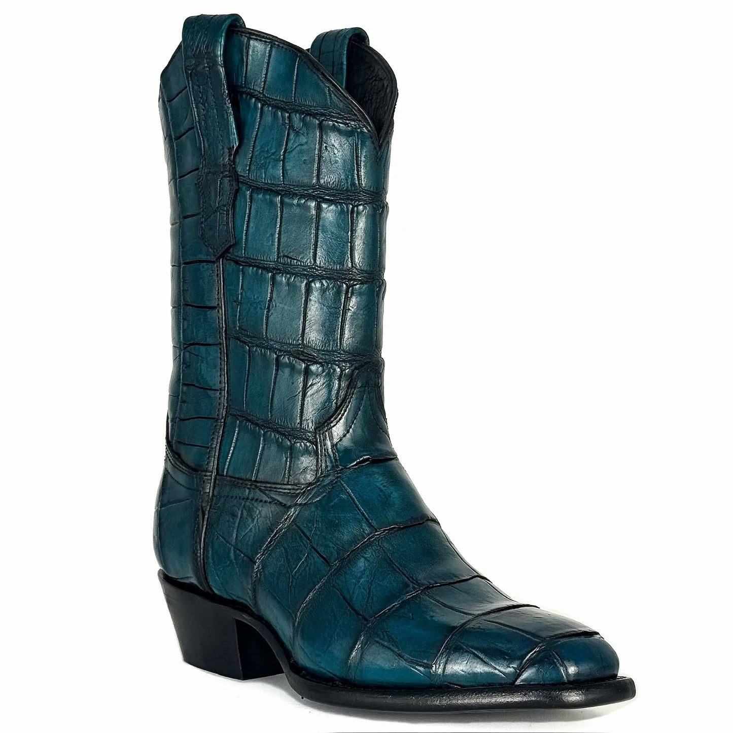 COWBOY AZUL TURQUESA OBSCURO FULL ALLIGATOR FRANCESA