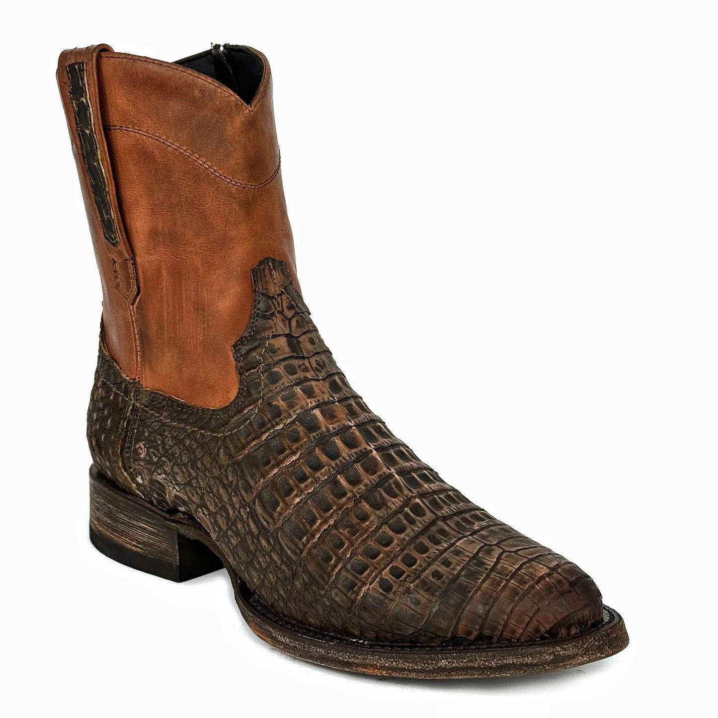 EMMA RUSTICO COCODRILO FUSCUS BOOTS OVAL