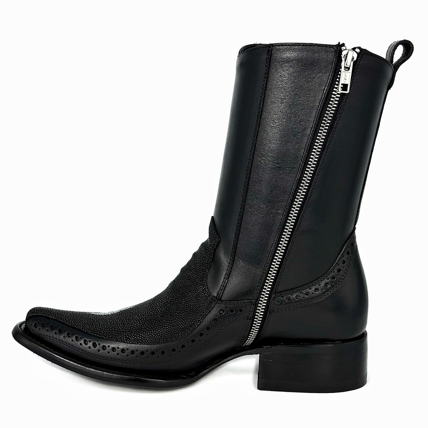 BLACK FLORETA MANTARRAYA BOOTS