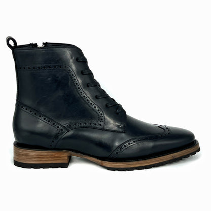 CARLO BROWN PITON BOOTS 