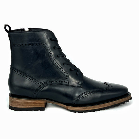 CARLO BROWN PITON BOOTS 