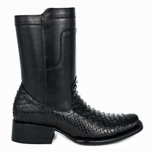 CHRISTIAN BLACK PITON BOOTS