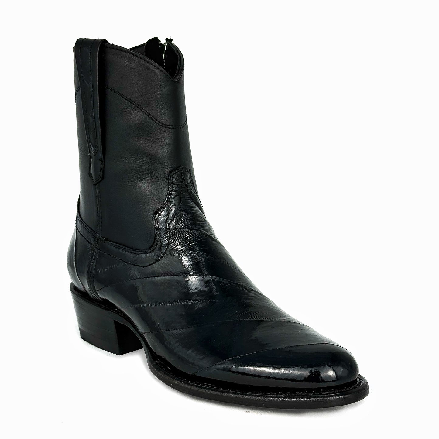 EMMA BLACK ANGUILA BOOTS OVAL