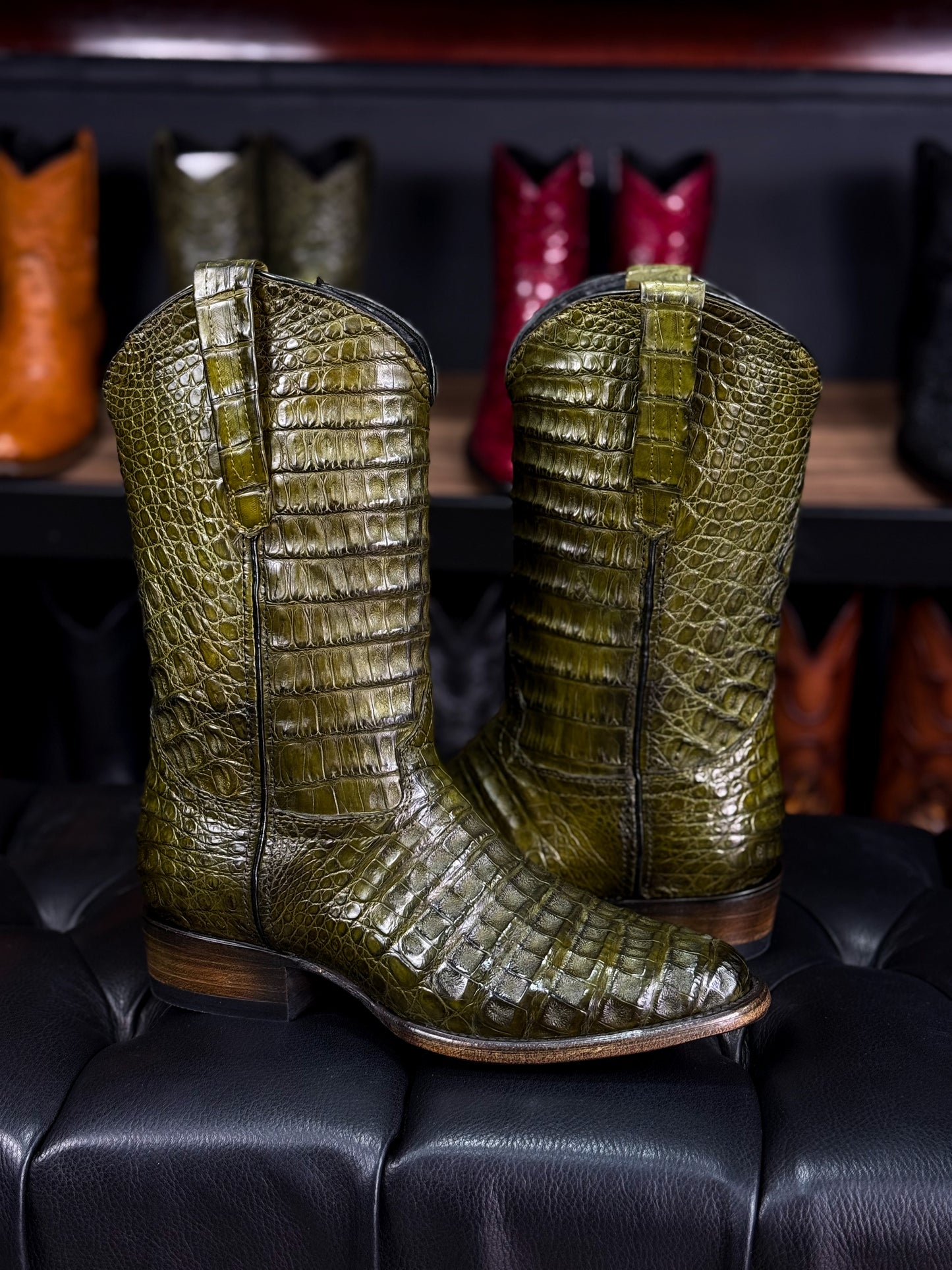 COWBOY GREEN FULL COCODRILO FUSCUS OVAL