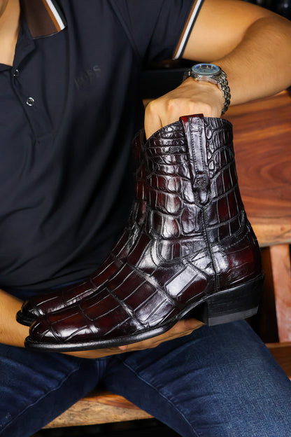EMMA VINO FULL COCODRILO ALLIGATOR  OVAL