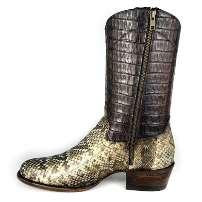 EMMA HIGH NATURAL CASCABEL W/ OVAL ALLIGATOR TUBE