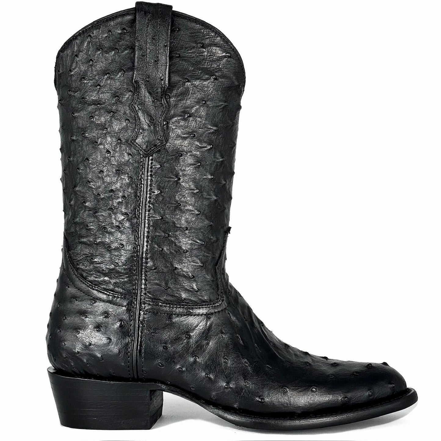 COWBOY NEGRO FULL AVESTRUZ OVAL