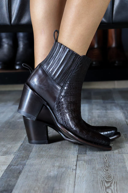 EMMA BROWN PITON BOOTS 