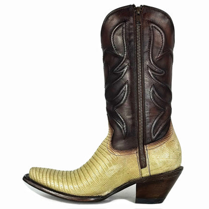 EMMA BROWN PITON BOOTS 