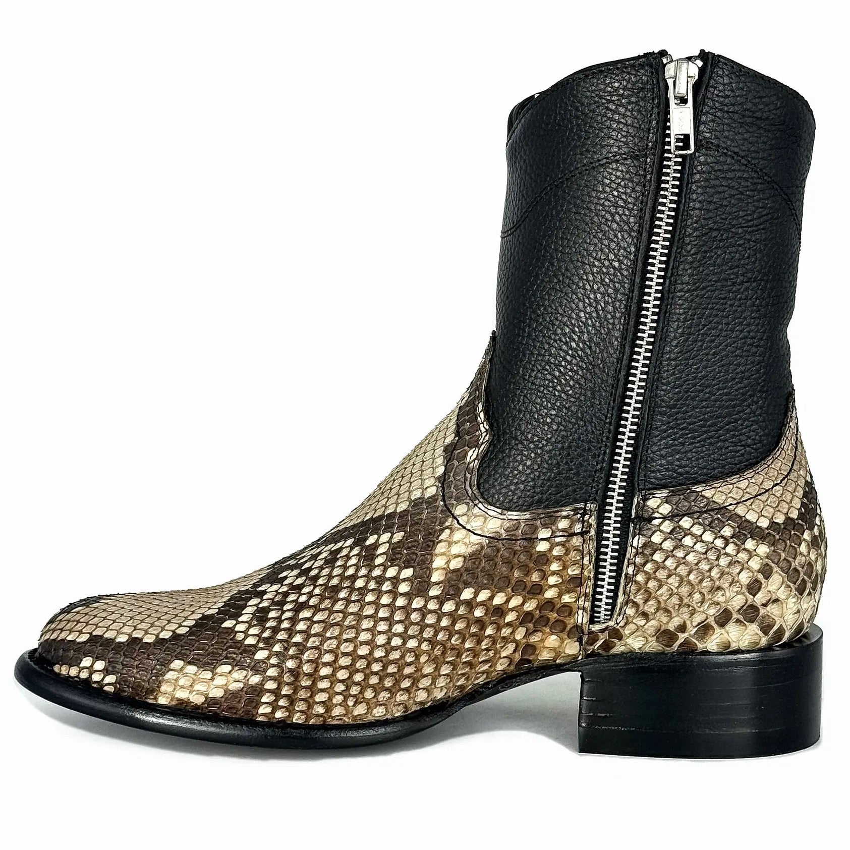 EMMA NATURAL PITON BELLY BOOTS OVAL