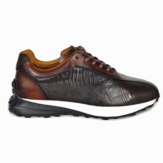 SNEAKER LIZARD DARK BROWN