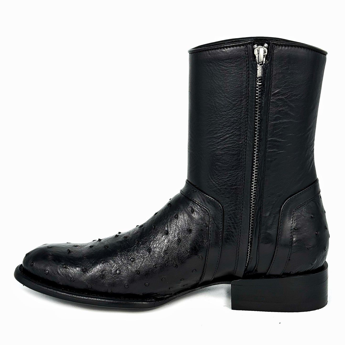 EMMA BROWN OSTRICH BOOTS 