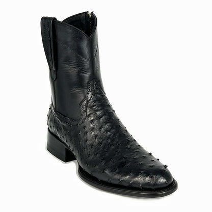 EMMA BLACK AVESTRUZ BOOTS