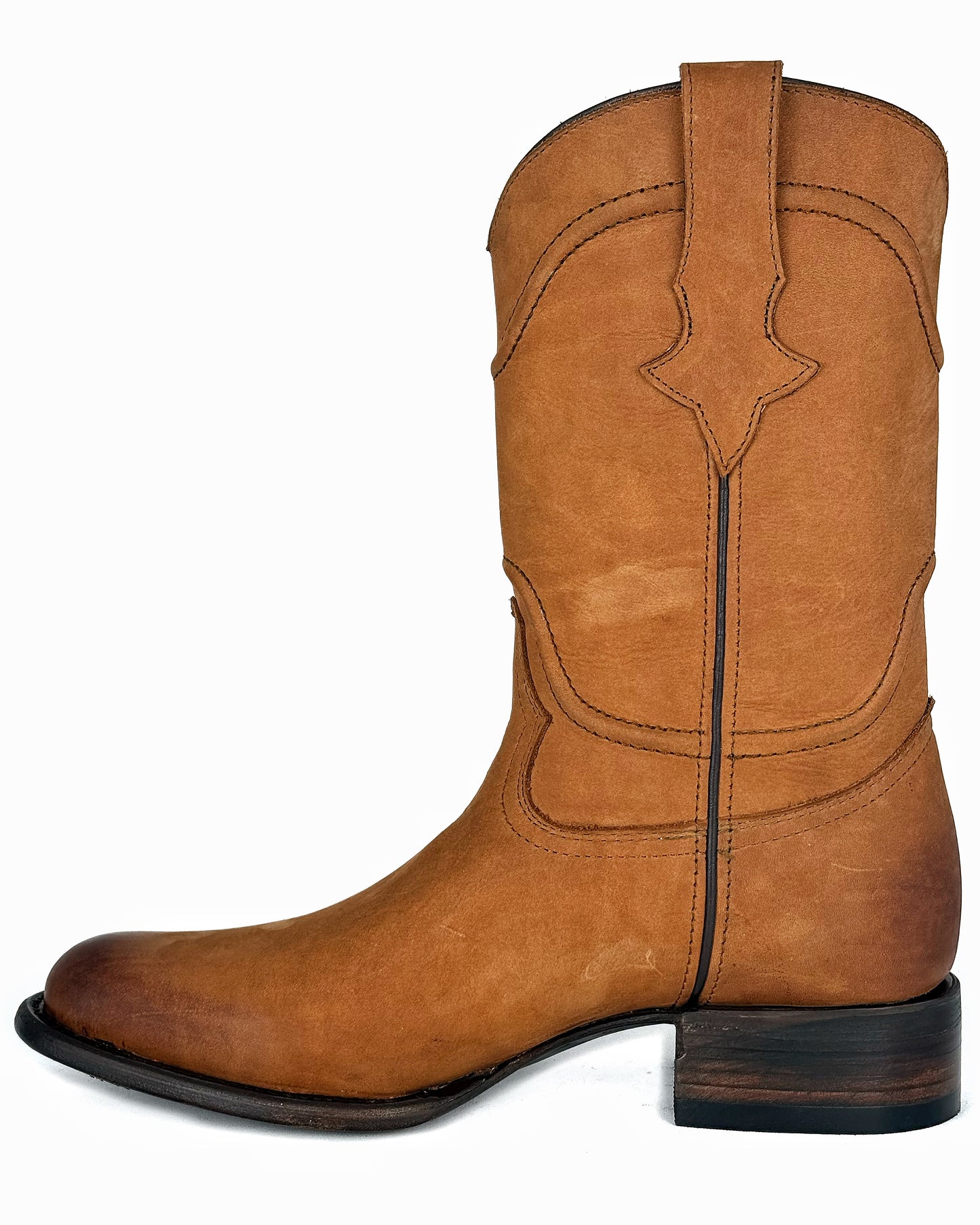 CARLO BROWN PITON BOOTS 