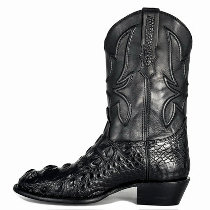 MÁXIMO NEGRO NUCA DE COCODRILO ALLIGATOR OVAL