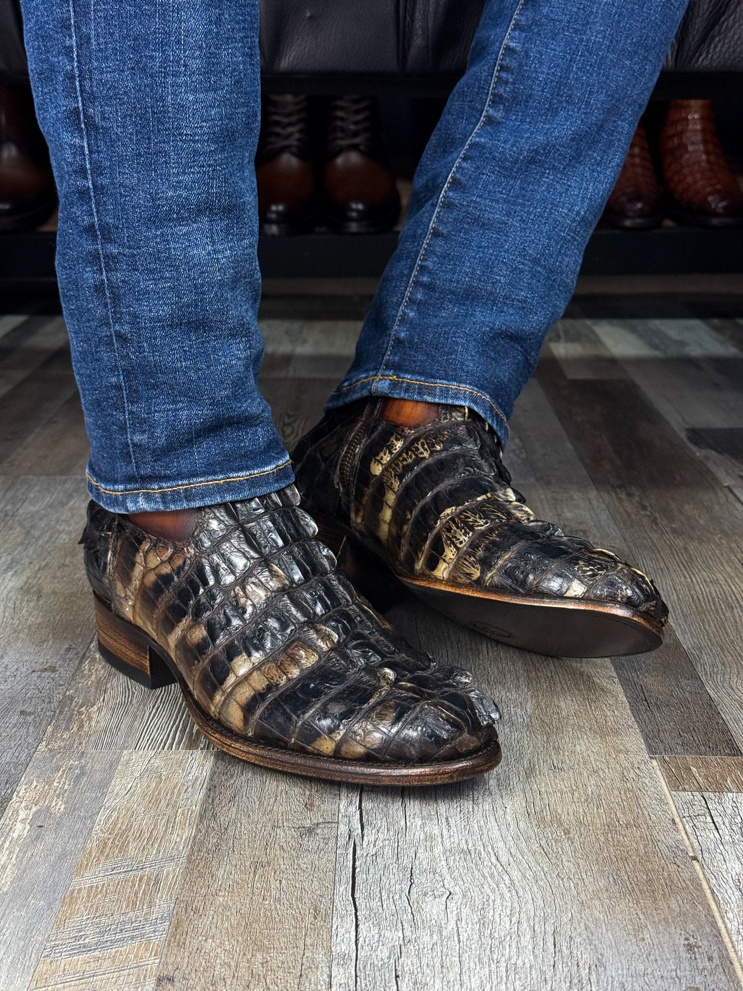 EMMA NATURAL COLA DE COCODRILO BOOTS OVAL