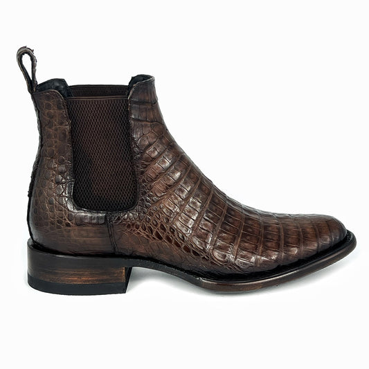 CARLO BROWN PITON BOOTS 