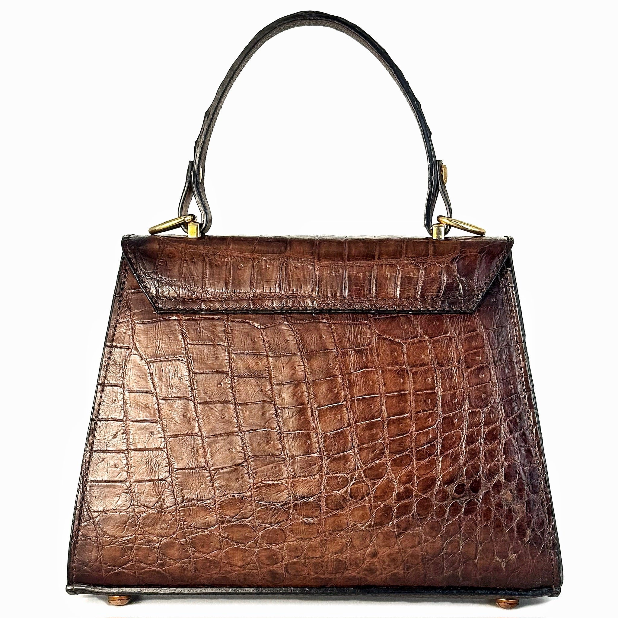 BOLSA COCODRILO BROWN PARA DAMA