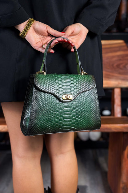 BOLSA PITON GREEN PARA DAMA