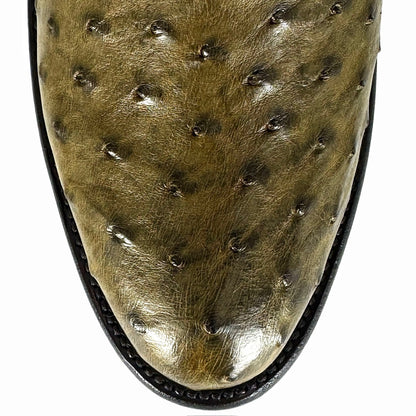 EMMA VERDE  AVESTRUZ OVAL
