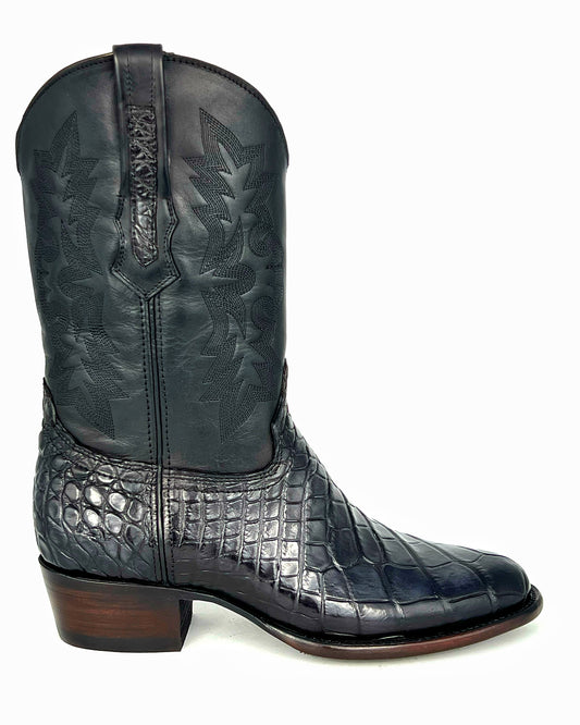 COWBOY GREY ALLIGATOR BOOTS