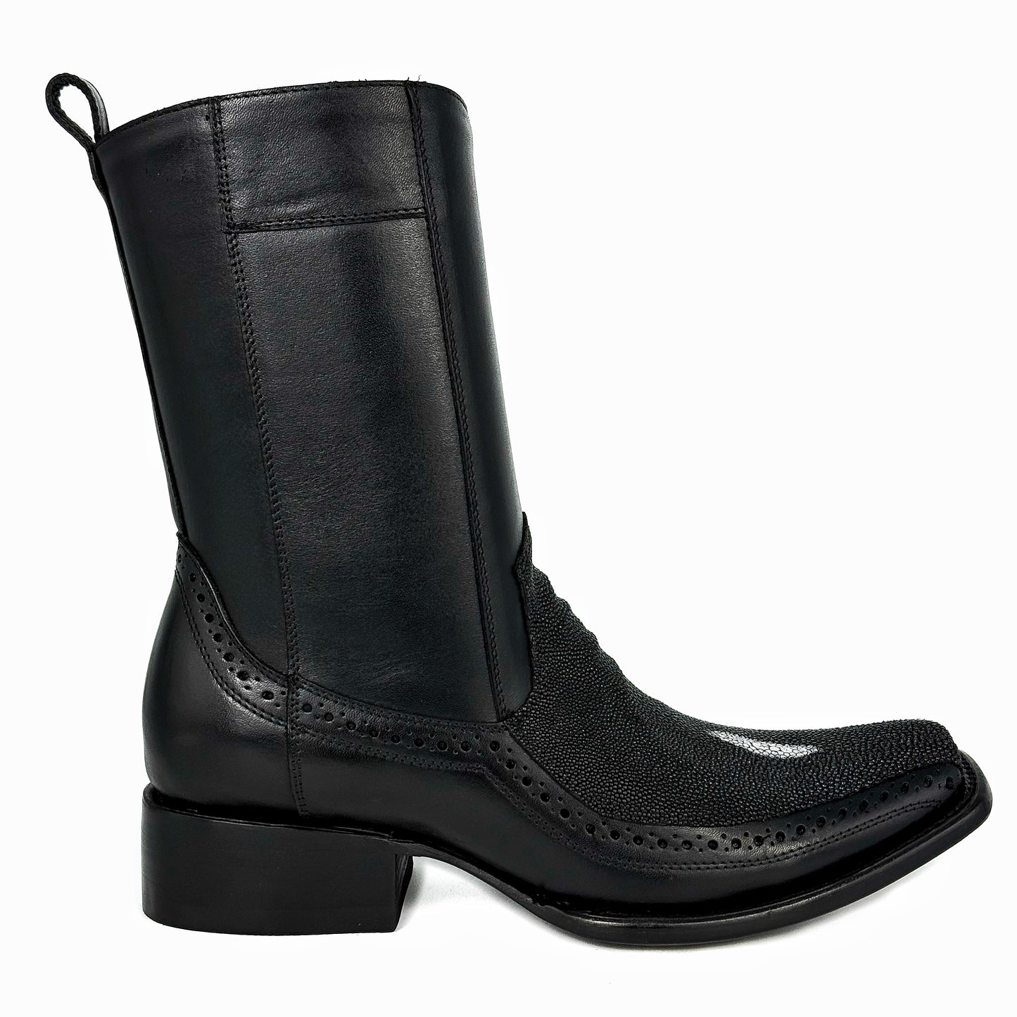 BLACK FLORETA MANTARRAYA BOOTS