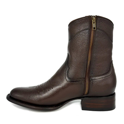 CARLO BROWN PITON BOOTS 