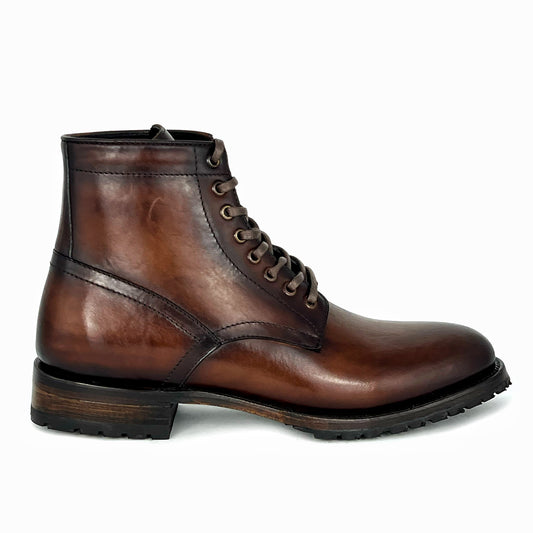 CARLO BROWN PITON BOOTS 