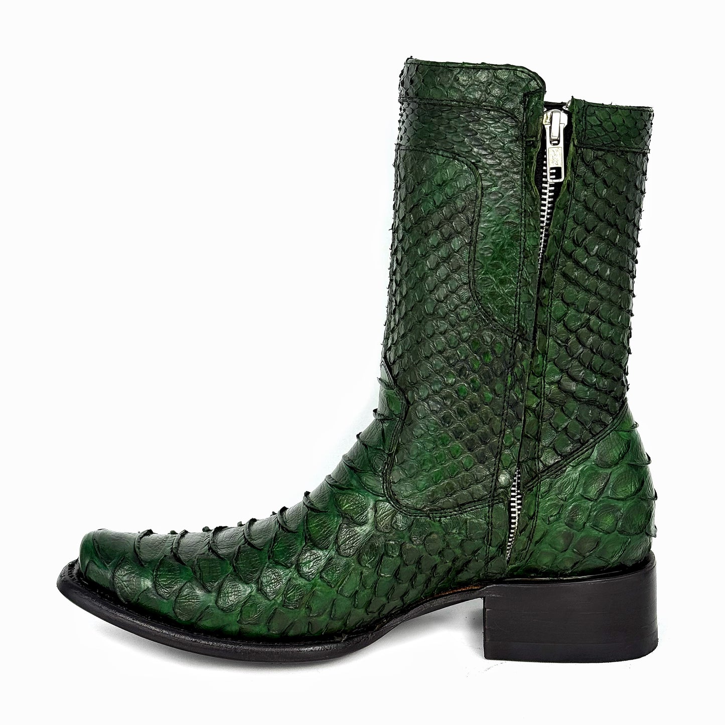 CHRISTIAN FULL PITON GREEN BOOTS DUBAI